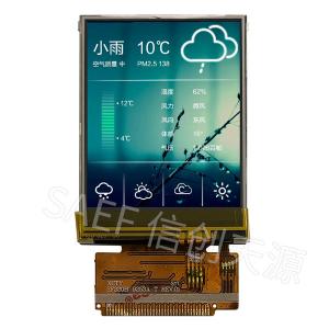 China Resistive TFT LCD Touchscreen Display , 2.2 Inch TFT LCD MCU 8Bits 16Bits Interface on sale