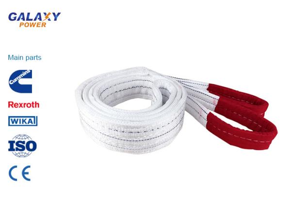 Safety Factor Polyester Webbing Sling , Woven 10 Ton Flat Webbing Sling High