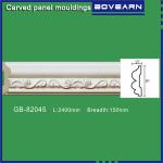 Polyurethane interior living room decoration moulding /chair rails/ white primed