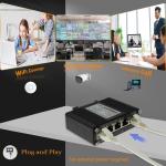 Industrial 1-Port 802.3at PoE+ to 4-Port 802.3af /at Gigabit PoE Extender