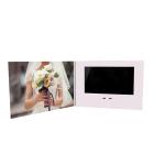 custom design video brochure for wedding, 7 inch LCD wedding video brochure