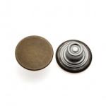 Decorative Antique Denim Metal Buttons , Trousers Metal Shank Buttons Bulk