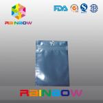Front Transparent Back Foil Pet Food Pouch With Zipper , Fishing Bait Bag