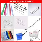 Factory Custom Rose Gold Supermarket Metal Shopping Basket Cosmetic Store