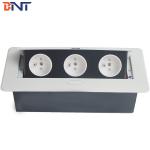 Multimedia office smart French power built in desktop pop up socket