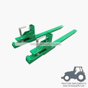 Wholesale Tractor Front end loader clamp on pallet forks 1000lbs from china suppliers