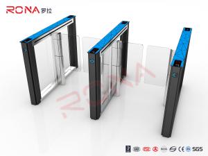 Wholesale Automatic Access Control Speed Gate Turnstile Blue Cover With Intelligent LED Light from china suppliers