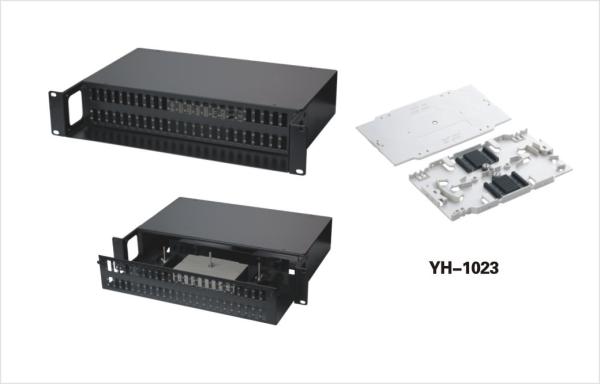 Durable Fiber Optic Patch Panel 48 Port 2U SC Duplex Adaptor For Telecom Network