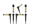 Professional Corner Hair Curling Iron Golden PTC Fast Heating LCD Display