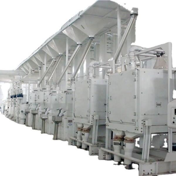 Complete Rice Mill Production Line with MCHJ1000 gt 1000d Big Rice Hopper