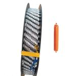 R Shape Ham Sausage Greatwall Clip / Aluminum Sausage Clip 4000Numbers/Roll