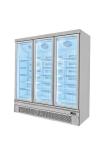 5 Adjustable Shelves Frozen Product Display Freezer Air Cooling With Glass Door