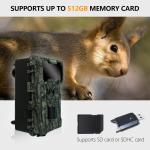 KW696 outdoor hunting camera dual-lens 30MP no-glow trail camera 1080p night