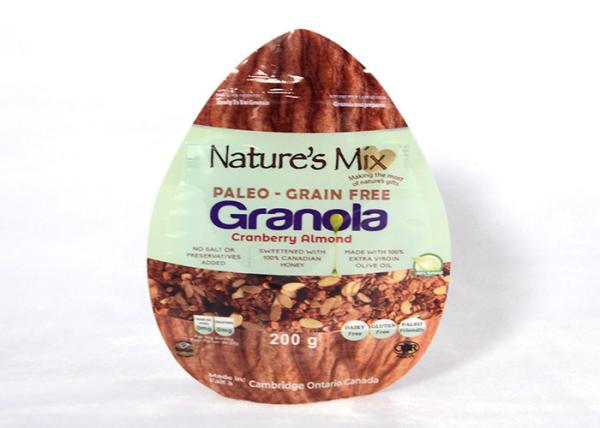 Round Shaped Pouch Mylar Food Packaging Bag Special Shape Plastic Material Eco