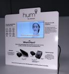 Acrylic/Cardboard Counter Top Pop Display with 7 Inch Video LCD Screen TV