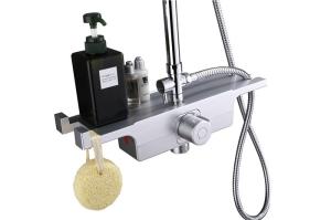 Wholesale 38 Degree Electronic Thermostatic Mixing Valve , Solar Shower Tempering Valve from china suppliers