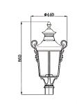 FT-86042 3.7M Outdoor LED Garden Lights Strong Anti Ultraviolet Function