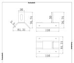 Color steel tile trapezoidal fixture No.3