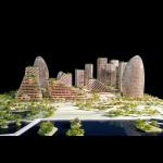 Study Competition Model - NBBJ 1/300 Tencent Da Chan Bay Competition Model