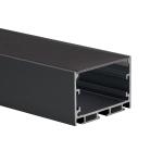 W50*H35 Surface mounted Black Led Aluminum profile with Black PC Cover LED Strip