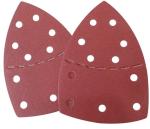 Red Aluminum Oxide Hook And Loop Sanding Discs 80pcs Mix Grits Sandpaper Discs