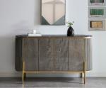ISO14001 Appprove Gold Metal Frame Hotel Room Cabinet 860mm Height
