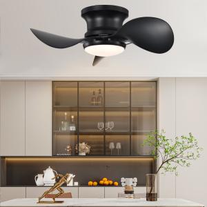 Wholesale Dimmable LED Flush Mount Ceiling Fan With LED Light Customized from china suppliers