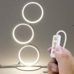 Three Ring Elegant Metal Desk Lamp For Living Room Bedroom Hotel Club Lighting