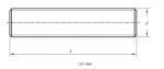 Threaded Stud Bolts DIN 976-2 Fasteners 2507 Stud Bolts Metric Interference MFS