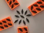 Pvd Coated Carbide Turning Inserts VBMT160408 Vbmt160404 For Steel