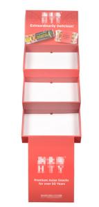 Wholesale 4C Cardboard Shelf Display Floor Stands Matte Lamination from china suppliers