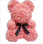 Teddy Bear with PE Roses Bouquet Flower 2020 New Models PE Flower Teddy Rose