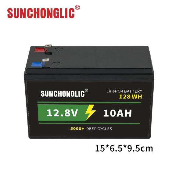 12.8V 10Ah LiFePO4 Portable Lithium Battery Pack For Residential And Off-Grid