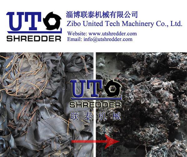 tire cord fabric shredder/ rubber fabric shredder/ two shaft shredder/ two