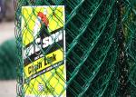 1.5 Inch Diamond Mesh Fence Powder Painted Chain Link Fence Any Ral Color