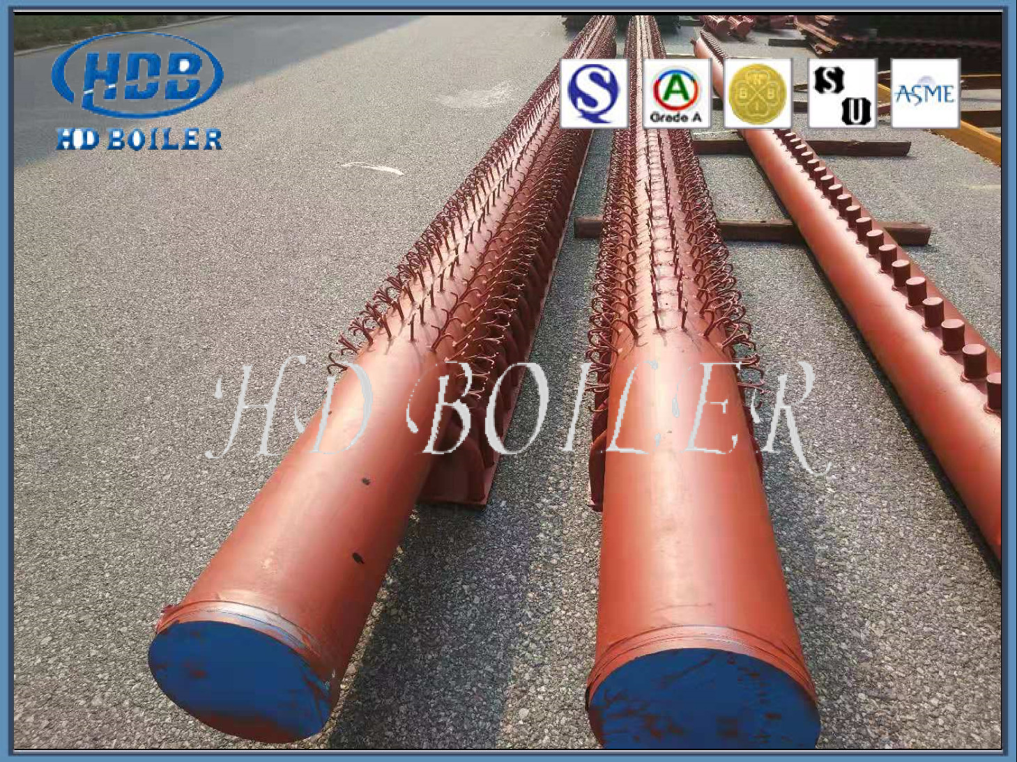 Carbon Steel ASME Standard Boiler Parts Manifold Header For Power Station with best quality and best prices