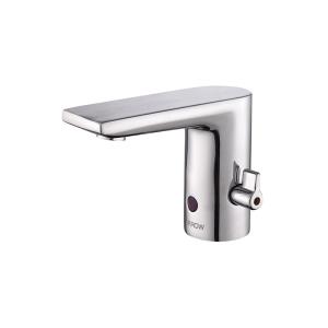 Wholesale Sensor Basin Faucet Cold Water Hotel Mall Toilet WC Water Mixer Tap Brass Chrome AC/DC 220V from china suppliers