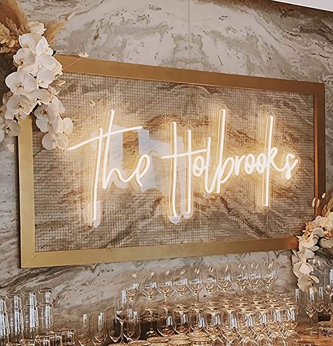 Custom For Wedding Decorate Christmas Decoration Waterproof Letters Neon Sign