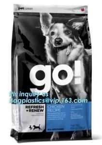 Wholesale recyclable different type dog/cat food packaging slider zipper bag direct manufacturer in china, 5.5kg slider zipper fla from china suppliers