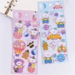 Children'S Cartoon 3d Three Dimensional Stickers Cute Bubble Stickers Powerful