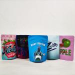 Mini Square Custom Aluminum Foil Mylar weed Bags Smell Proof 3.5g Plastic Pouch