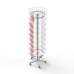 8 Sided Spinner KD Metal Display Rack For Greeting Card