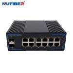10/100/1000M Managed Gigabit Fiber Ethernet Switch 12 UTP Port to 2 SFP Ports