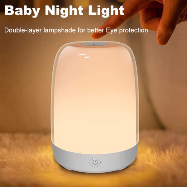 Quality 1.2W DC5V Rechargeable Nursery Night Light With Dimmable RGB for sale