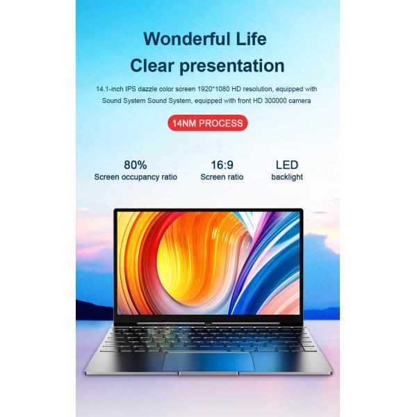14 Inch Screen Laptop Notebook 12gb RAM 24G SSD Mini PC Computer