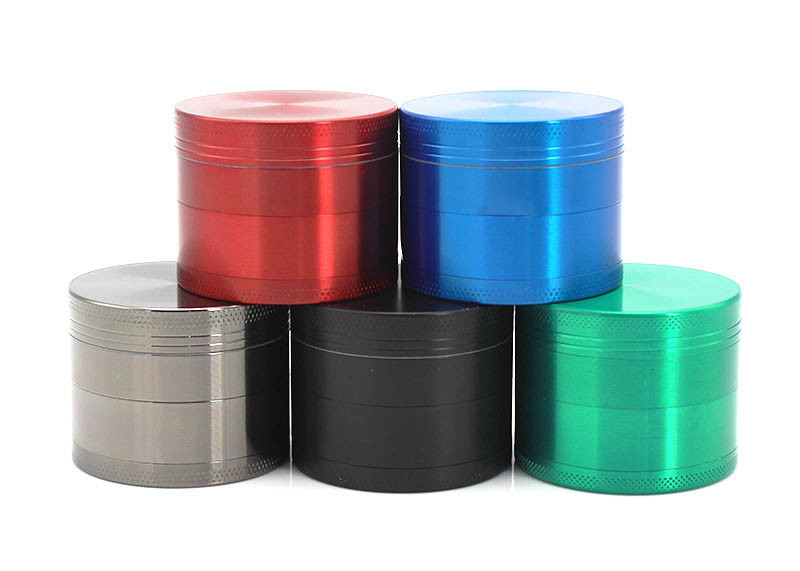 50 Mm Flat Metal Wed Dry Herb Grinder With Storage Collection Functions