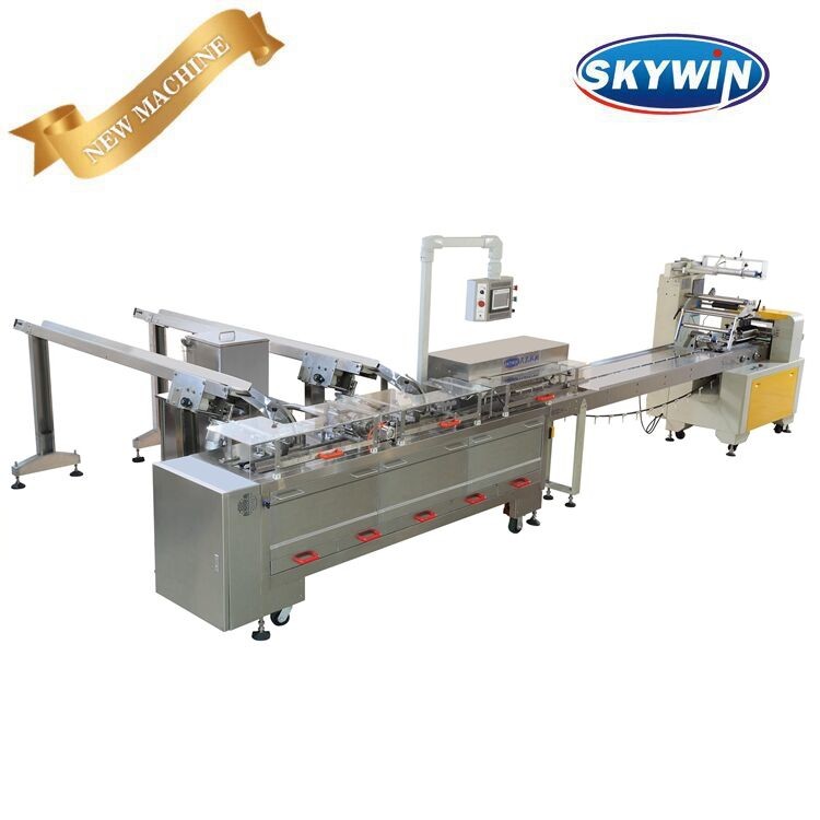 600pcs/Min Round Biscuit Sandwiching Machine / CE Certified Cracker Equipment