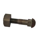 Grade 5.8 8.8 Black Square Head Lag Bolts For Track Fishtail ODM