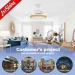10- 1stshine Contemporary Wooden Unique Concealed No Blade Air LED Lamp Lighting