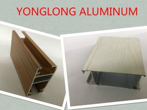 Wholesale Customized Length Aluminium Extrusion Profiles Imitation Wood Grain Transfer Printing from china suppliers